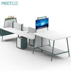 Luxury Modern Office Modular Workstation Desk 4-8 Person Seater Stylish Office Furniture Staff Partition for Office Building - Product Image 1