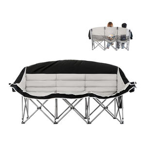 Sofá Plegable para Exteriores de 2-3 Personas, Silla Doble para Acampar, Sofá de Camping Extra Grande - Product Image 1
