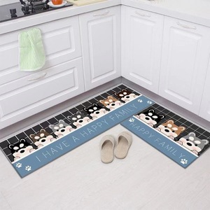 Tapis de sol de cuisine long antidérapant, absorbant l'eau et l'huile, paillasson de luxe rectangulaire pour la maison, en fibre de polyester - Product Image 2
