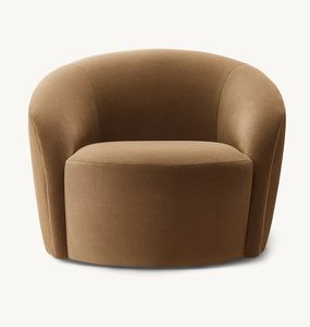 COPENHAGUE, estilo americano moderno, minimalista, de lujo, muebles para el hogar, sillones giratorios de tela para sala de estar - Product Image 2