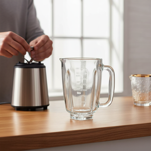 (9840) Keukenapparaat Blender Glazen deksel Gepolijst oppervlak Lekvrij voor sapcentrifugeermachines - Product Image 2