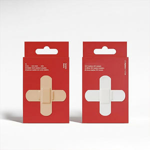 Caja de Embalaje para Bandas Adhesivas de Papel Reciclado Brillante de Diseño Moderno con Forro de Esponja, Caja de Cartón Ecológica Personalizada para Colgar en la Oreja - Product Image 2