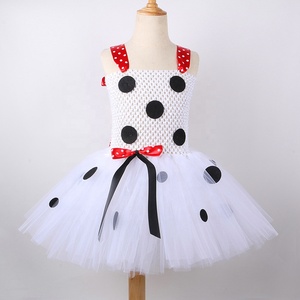 Costume de chien <span class=keywords><strong>Dalmatien</strong></span> fantaisie très populaire pour enfants, <span class=keywords><strong>déguisement</strong></span> d'Halloween, robe tutu tachetée pour chiot, vêtements de fête pour bébé fille - Product Image 5