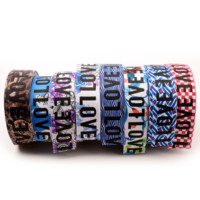 Ceinture Jacquard en Gros avec Élastique Imprimé Rayures Marguerites Motifs 3D en Stock