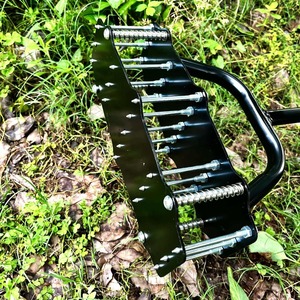 For 12HP Manual Power Tiller with Rake and Metal Handle Handheld <b>Garden</b> Cultivator for Agricultural Soil Loosening - Product Image 6