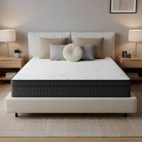 Meubles de chambre à coucher au design moderne et luxueux, lit orthopédique en mousse à mémoire de forme, ressorts personnalisés, matelas hybride compressé enroulable dans une boîte