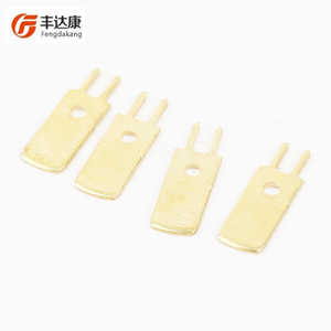 Conector Recto Fengdakang de Latón Chapado en Oro para Placa de Circuito Impreso, Terminal Antideslizante con Posicionamiento - Product Image 2