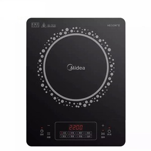 เตาแม่เหล็กไฟฟ้า Midea 2200W แผงควบคุมแบบสัมผัส หน้ากระจก สำหรับทำอาหารที่บ้าน - Product Image 2