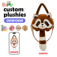 Sac à dos en peluche BIPU OEM, fabricant de sacs à main personnalisés en peluche capybara marron, sacs en peluche rembourrés en coton PP doux, unisexe, 14 pouces