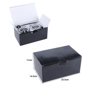 4.5 "tondi fari <span class=keywords><strong>fendinebbia</strong></span> a Led neri occhi d'angelo bianchi Drl ambra indicatori di direzione Halo lampada da 4.5 pollici per moto Harley Davidson - Product Image 6