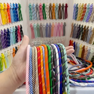 Cordon de perlage tressé rond de 7 mm en nylon, polyester et coton, coloré, pour la fabrication de bracelets DIY, <span class=keywords><strong>macramé</strong></span> et bijoux, vente en gros, OEM, ODM - Product Image 1