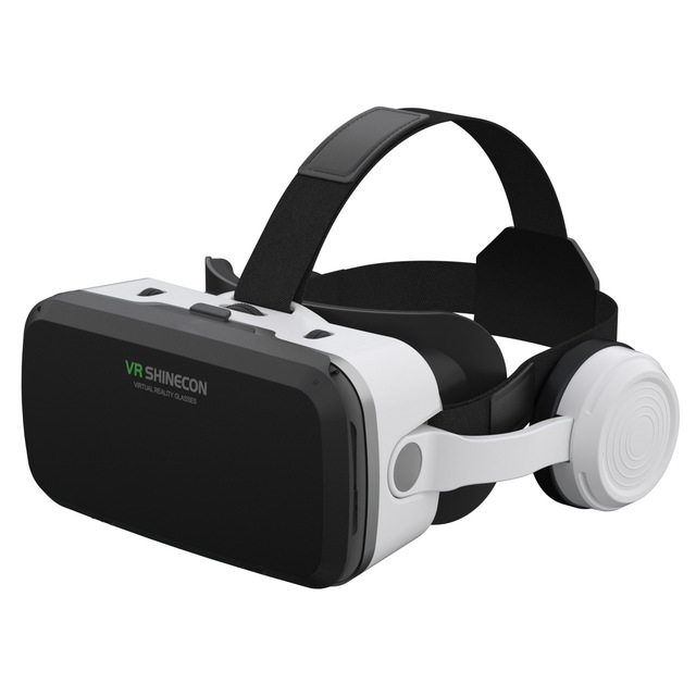 G04EB VR Glasses Headset Casque Camera Virtual Reality Headsets Box Video Game Accessory 3D Lenses for Smartphones Phone Mobile