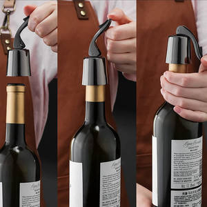 Wijnfles Stop Roestvrij Staal Wijn <span class=keywords><strong>Stopper</strong></span> Fles Vacuüm Herbruikbare Geschenken Voor Wijnliefhebbers - Product Image 6