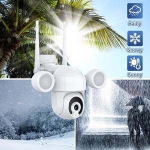 Tuya — caméra Wifi de vidéosurveillance à panneau d'alimentation solaire, CCTV étanche, pour maison intelligente d'extérieur, Wifi HD, avec Alexa <span class=keywords><strong>Google</strong></span> <span class=keywords><strong>Home</strong></span> - Product Image 6