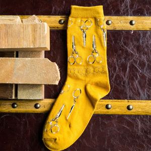 Calcetines con diseño de tijeras para hombre - Product Image 6