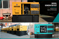 Groupe électrogène diesel Perkins 10 kVA/kW, 16 kW/kVA, 20 kVA/kW, 30 kW/kVA, 48 kVA/kW, 50 kVA/kW, 80 kW/kVA avec 50/60 Hz triphasé pour l'alimentation domestique