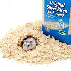 DongnaiPETS Flocons de bois d'aspen 100 % naturels écologiques, très absorbants, sans poussière, contrôle des odeurs supplémentaire, litière pour petits animaux - Product Image 1