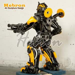 Escultura de Robot Gigante de Metal para Exteriores, Tamaño Personalizado, <span class=keywords><strong>Transformers</strong></span> con Luz LED, Estatua de <span class=keywords><strong>Megatron</strong></span> de Acero Inoxidable - Product Image 2