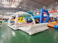 Parc aquatique gonflable équipement de jeu d'eau plate-forme d'eau flottant île piscine toboggan quai flottant pour radeau ponton bateau