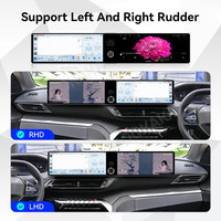 MOOKAKA Radio Dual 12.3 Inch untuk Peugeot 4008/5008 2017-2021 Android 15 GPS Navi Stereo Wireless Carplay Radio Mobil