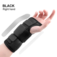 Attelle de poignet respirante et flexible avec support pour la main, protection en mousse, stabilité, facile à porter, s'adapte à l'articulation métacarpale pour la tendinite