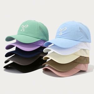 Summer Thin Quick Drying Bow Golf Sports <b>Hats</b> Caps Outdoor Women Simple Breathable <b>Sun</b> Shield Baseball Caps for <b>Men</b> - Product Image 1