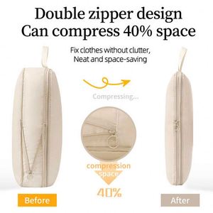 Bag Saving Space for Travel 4 Set Packing Cubes Various Sizes Packing Organizer for <b>Luggage</b> Carry on Suitcase - Product Image 5
