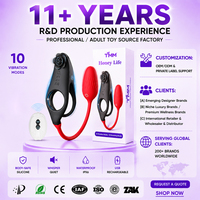 Vibrateur à éjaculation retardée télécommandé 2-en-1, jouet sexuel pour couples, anneau pénien vibrant, œuf vibrant pour hommes et femmes