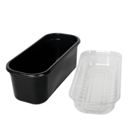Boîte à glace en PP de qualité alimentaire recyclable de 5 litres pour l'emballage de gelato de luxe et la livraison de desserts