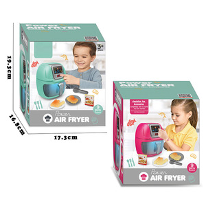 Ensemble de cuisine pour enfants 9 pièces avec lumières, pour jeu d'imitation, comprenant des aliments simulés à changement de couleur et des ustensiles de cuisson pour friteuse à air - Product Image 5