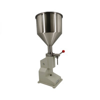 A03 Machine de remplissage manuelle de bouteilles de liquide visqueux d'huile de jus en acier inoxydable de 5 à 50ml pour crème shampooing cosmétique