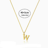 Collar de Acero Inoxidable con Letra U para Hombre y Mujer, Estilo Étnico, Collar para Parejas, Accesorios Transfronterizos