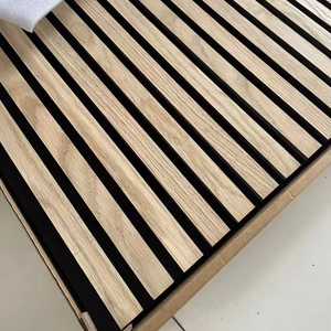 Panel Acústico de Pared de Madera de Densidad Media, Revestimiento de Techo Interior, Panel Acústico Acanalado para el Hogar - Product Image 1