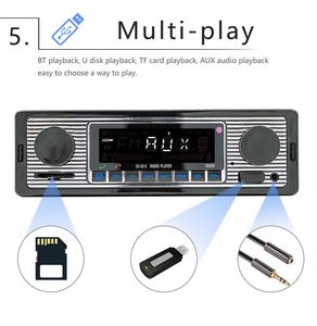 Henmall Radio de Coche 1Din 12V-24V Clásico con FM, USB, AUX, Bluetooth, Reproductor <span class=keywords><strong>MP3</strong></span>, Estéreo, Grabadora y Transmisor FM Promocional - Product Image 2