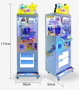 Eğlence parçası sikke işletilen bebek makinesi Mini Arcade oyunu jetonu sikke pençe makinesi bebek otomat