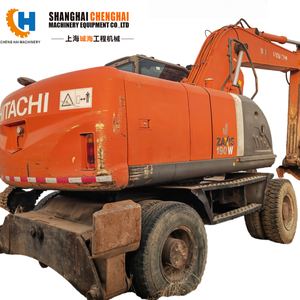 High-performance Hitachi ZX190W-3 Wheeled Excavator 19-Ton with Isuzu Engine Hydraulic Pump & Original Components for Sale - Product Image 1