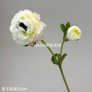 ดอกไม้ประดิษฐ์ซีเคร็ทการ์เด้น ดอกบัวสองหัว ช่อดอกไม้แต่งงานผ้าไหม สีส้ม ขาว แชมเปญ แดงไวน์ แดงกุหลาบ - Product Image 3