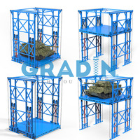 Kunden spezifischer Innen-Mezzanine-Boden-Fracht lift Vertikaler hydraulischer Fabrik-Klein waren aufzug