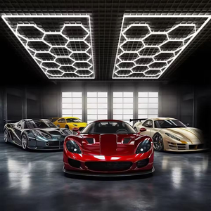 Hot Selling 5-piece Hexagon <b>Workshop</b> Ceiling Lighting 110v Honeycomb Hexagon Garage <b>Light</b> 6500k For Auto Repair Bay Ceilings - Product Image 3
