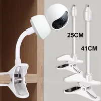 Support universel pliable pour moniteur bébé 41cm/25cm, pince de fixation sans perçage 1/4'', support de caméra, kit de fixation pour webcam