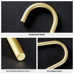 Perchero <span class=keywords><strong>para</strong></span> Pantalones en Forma de Z, de Metal Sólido, Aleación de Aluminio, Sin Costuras, Resistente al Óxido, Diseño Antideslizante en Arco, Perchero de Esquina <span class=keywords><strong>para</strong></span> Pantalones - Product Image 4