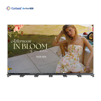 Écran LED pliable Canbest Indoor 83 pouces, affichage de bannière LED, écran vidéo mural mobile HD pour la publicité dans les halls d'hôtel