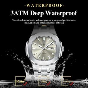 <span class=keywords><strong>Reloj</strong></span> POEDAGAR 792, Nuevo y <span class=keywords><strong>Original</strong></span> para Mujer, Luminoso, con Fecha, Semana, Cuadrado, <span class=keywords><strong>Reloj</strong></span> de Cuarzo de Acero Inoxidable para Mujer - Product Image 3