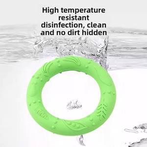 Anneau à mâcher pour chien en silicone de qualité alimentaire, jouet indestructible pour la dentition, anneau d'entraînement interactif pour chien de grande race, Golden Retriever - Product Image 4