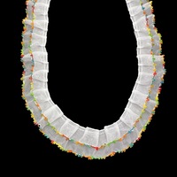 Accessoires de vêtements pour enfants écologiques vintage en dentelle florale brodée électronique avec motif chien, col en maille et poignets doux