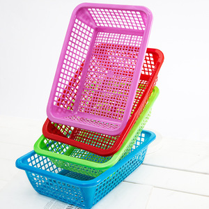 <b>Plastic</b> Vegetable <b>Baskets</b> Square Draining Rack Food Grade Kitchen Storage Fruit <b>Basket</b> For Vegetables And Hot Pot Use - Product Image 4