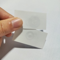 Label Pakaian NFC Non-woven yang Dapat Dicuci 424 DNA dengan Logo Dicetak untuk Perlindungan Merek Keamanan Tinggi