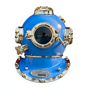 Casque de plongée sous-marine US Navy Mark V, réplique bleue marine, article cadeau - Product Image 1
