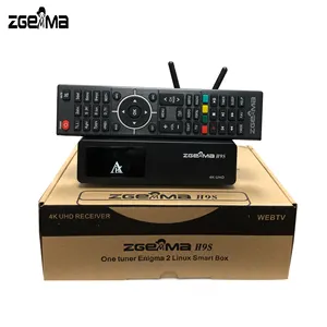 最新的 4K UHD 卫星接收器 Zgemma H9S 与 WIFI DVB-S2X 多流调谐器 4K UHD IPTV 接收器