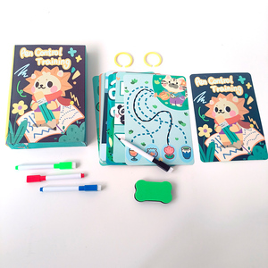 Ensembles de livres d'activités pour tout-petits, livres d'activités éducatives pour enfants d'âge préscolaire, reliure <span class=keywords><strong>spirale</strong></span> personnalisée, papier cartonné brillant - Product Image 3